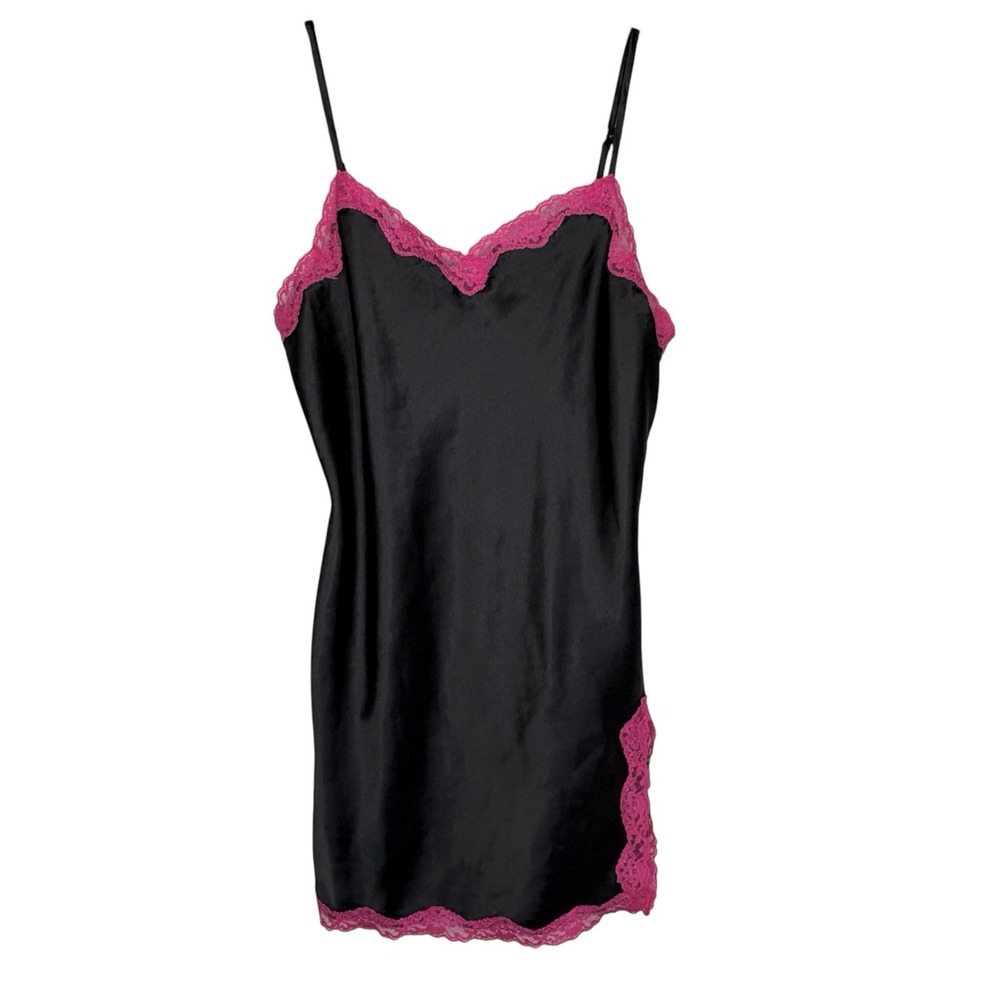 VTG Victorias Secret Y2k Mini Slip Dress S Fairy Whimsigoth Lace Going Out Silky